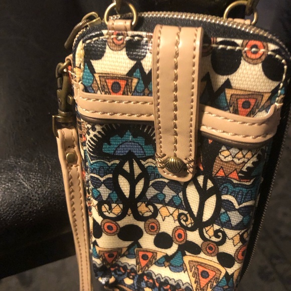 Sak Roots Zip Around Wallet Hippie Peace Boho - Picture 7 of 10